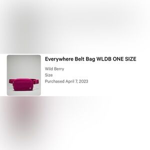 Lululemon everywhere belt bag